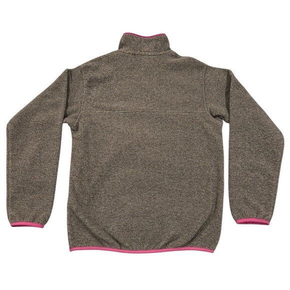 Patagonia Synchilla Sweater Womens Gray Pink Snap-T Pullover Jacket Sz XS - Picture 2 of 5